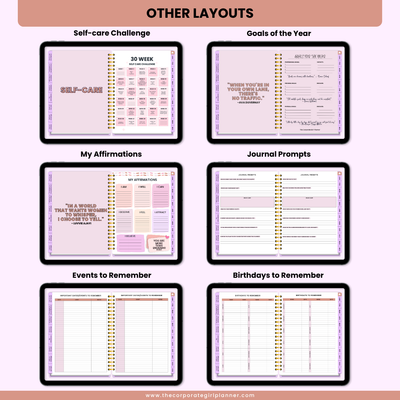 2025 Corporate Girl Weekly Digital Planner - (Digital Download)