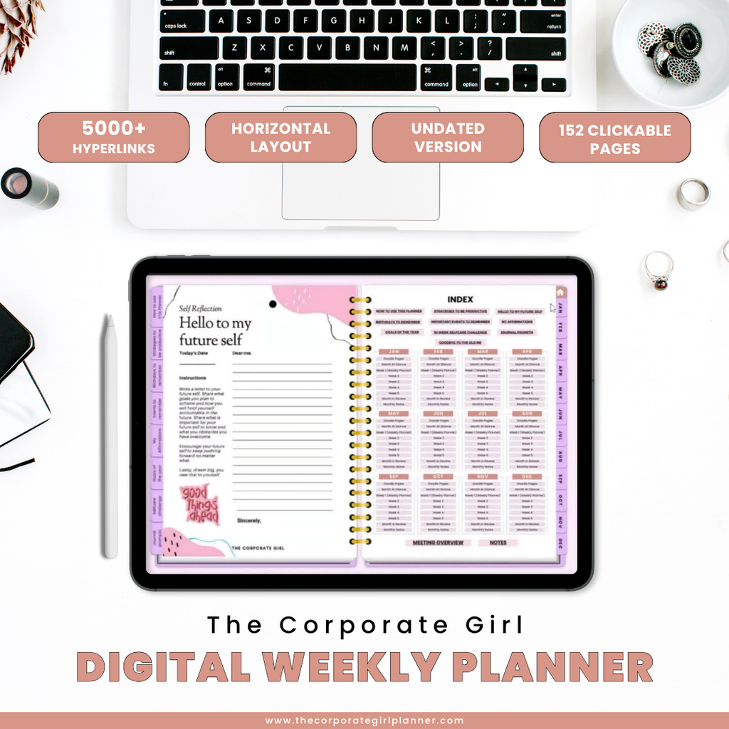 2026 Corporate Girl Weekly Digital Planner - (Digital Download)