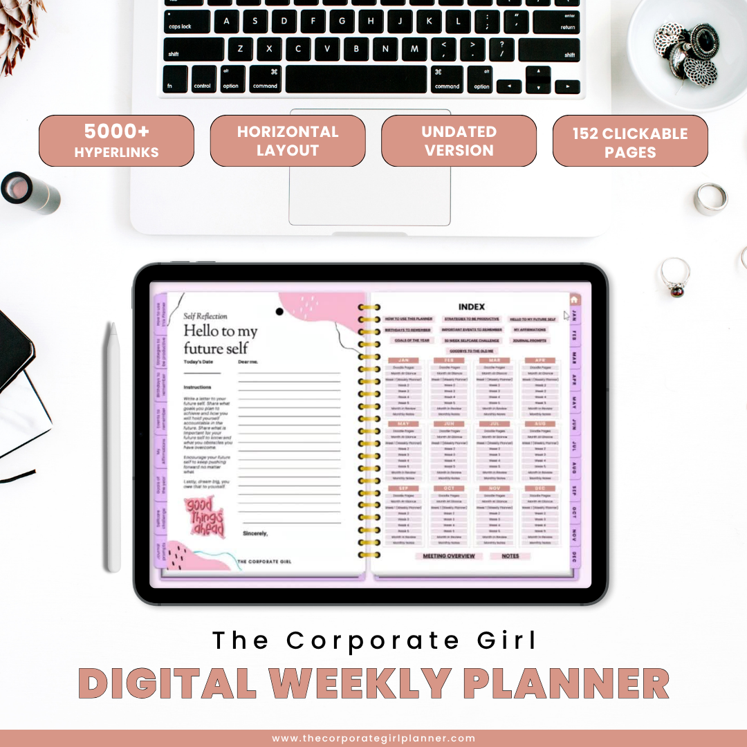 2026 Corporate Girl Weekly Digital Planner - (Digital Download)