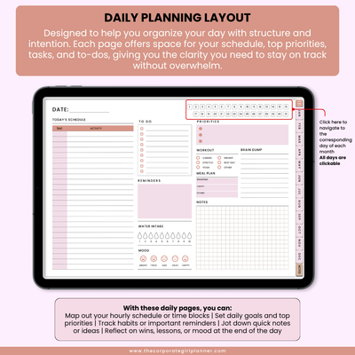 The Corporate Girl Daily Digital Planner 2025 (Digital Download)