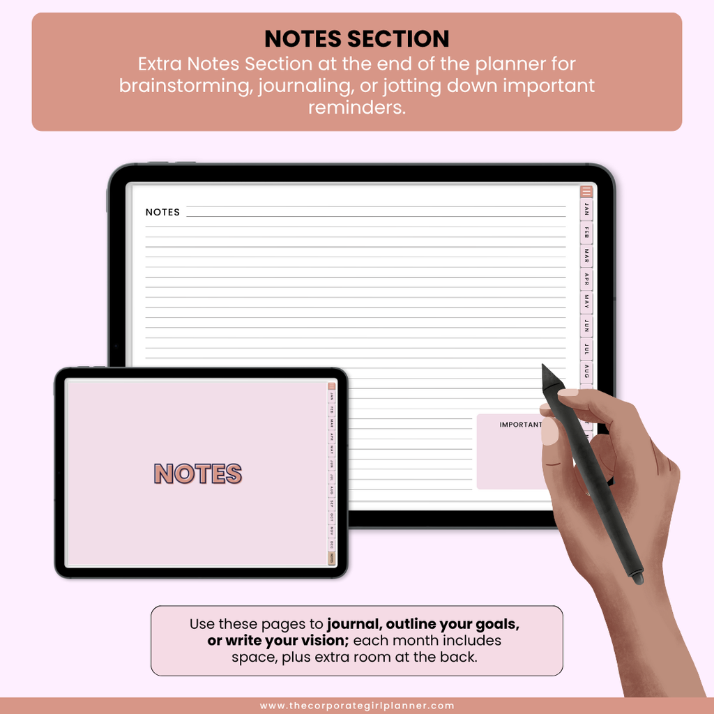 The Corporate Girl Daily Digital Planner 2026 (Digital Download)
