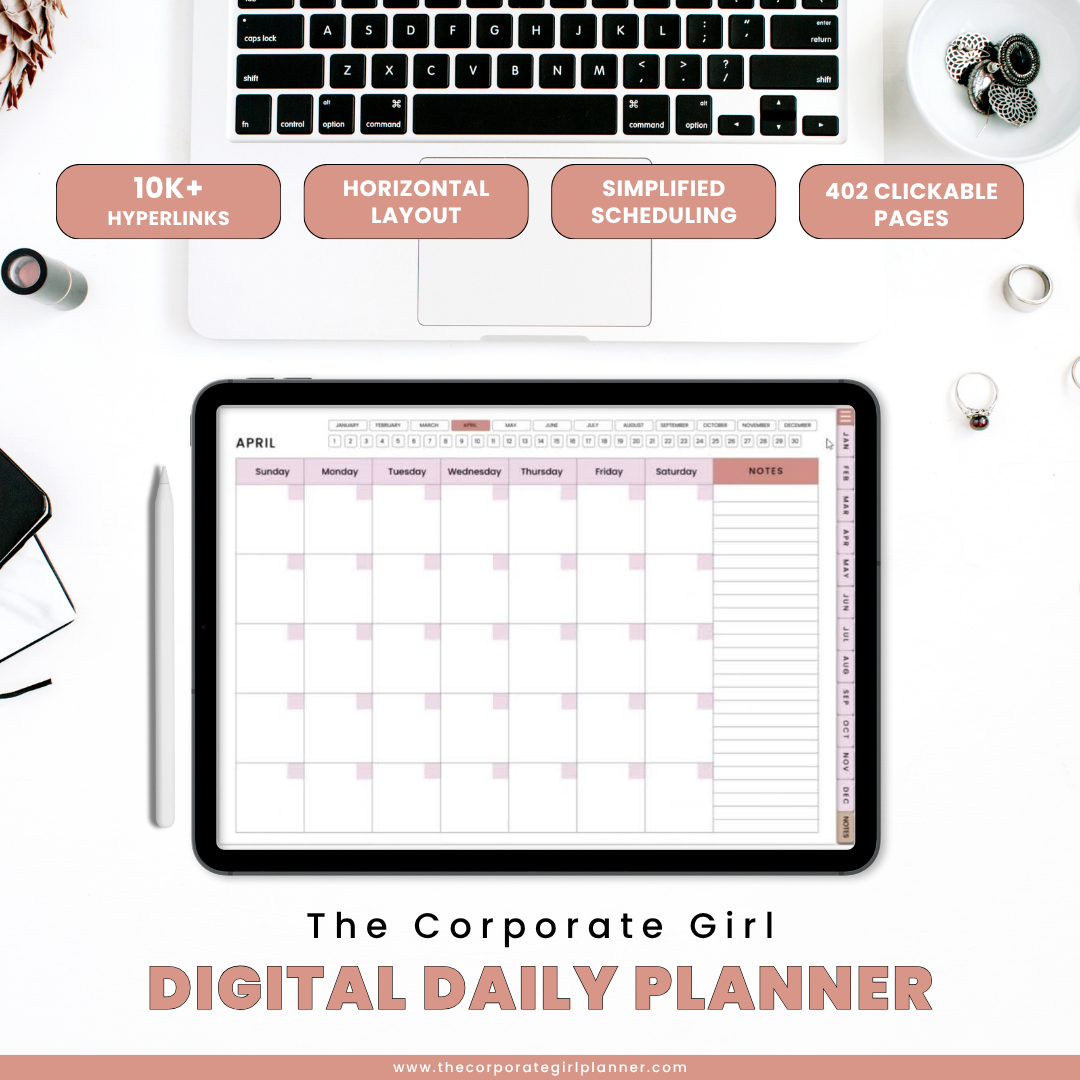 The Corporate Girl Daily Digital Planner 2026 (Digital Download)