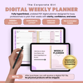 2026 Corporate Girl Weekly Digital Planner - (Digital Download)
