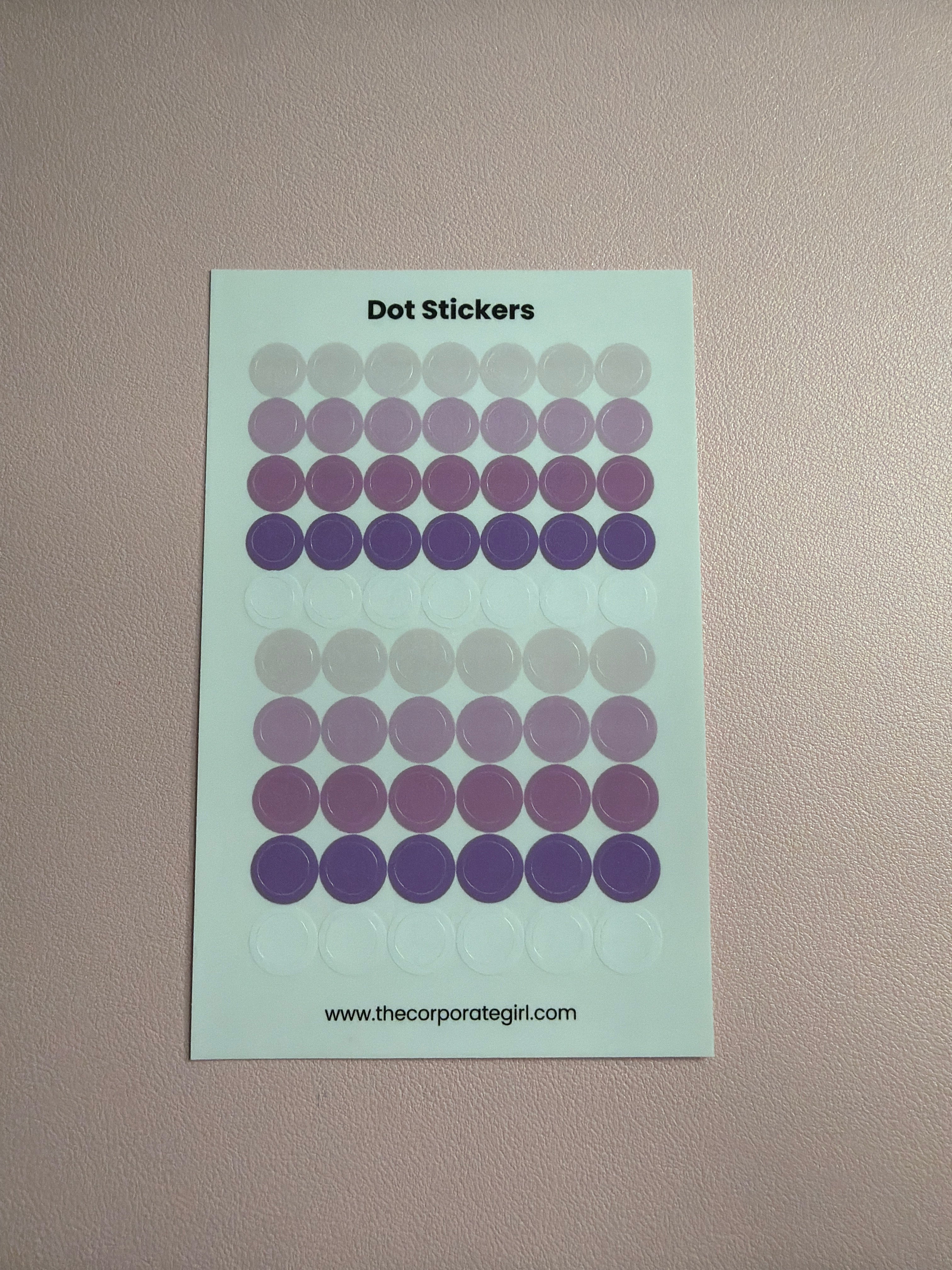 Dot Stickers - Purple Rain Glossy