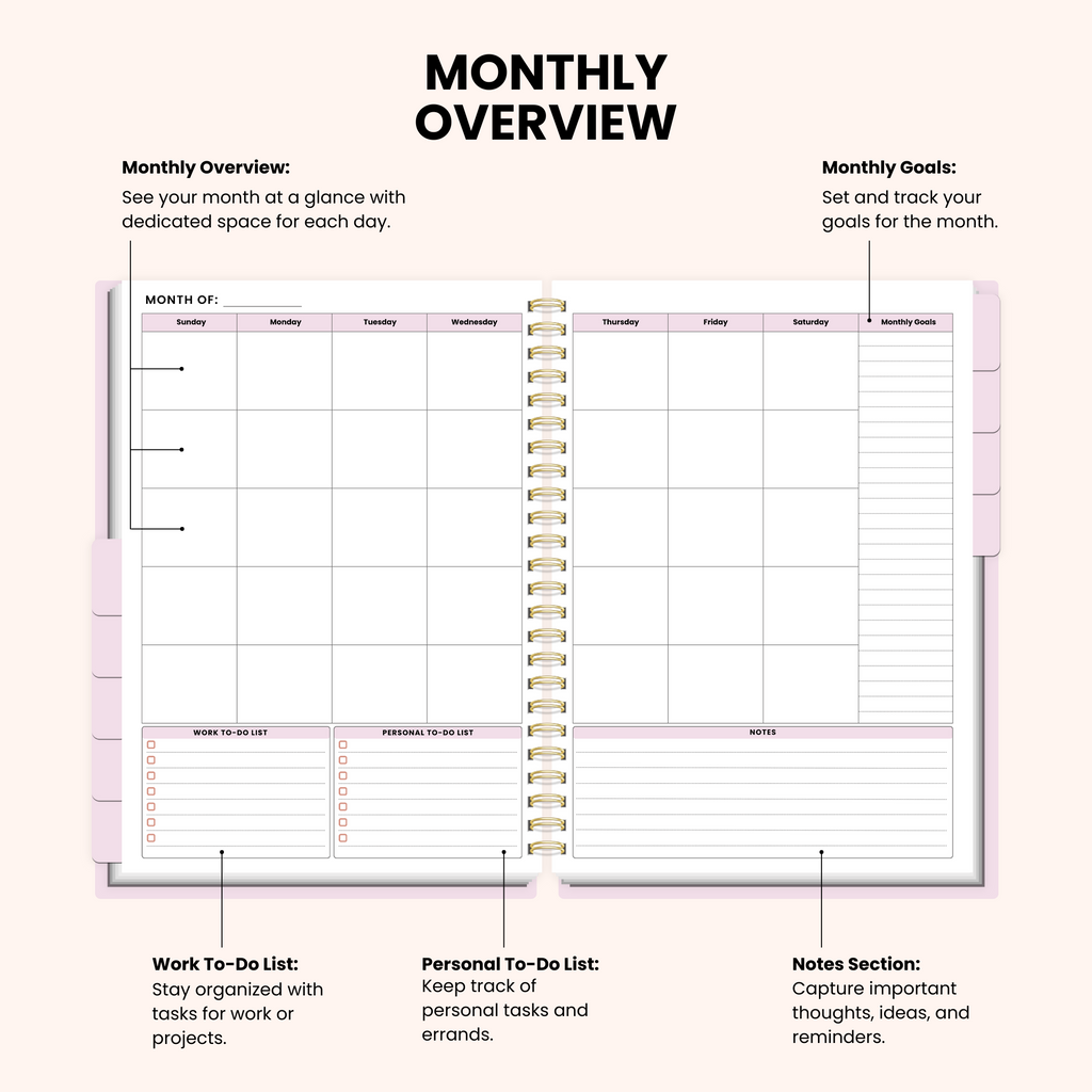 Corporate Girl Planner - 12 Month, Weekly Planner