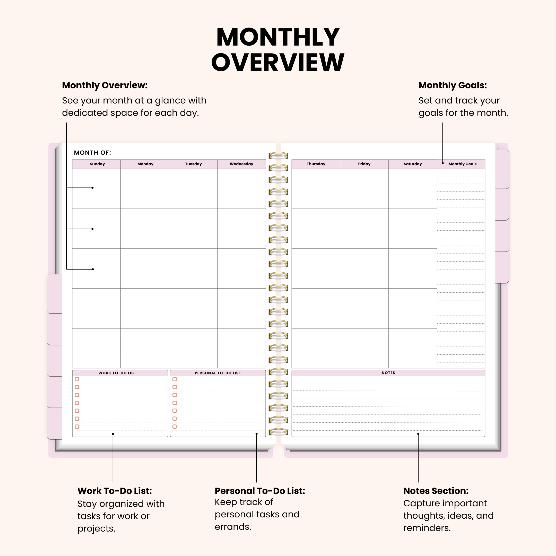 Corporate Girl Planner - 12 Month, Weekly Planner