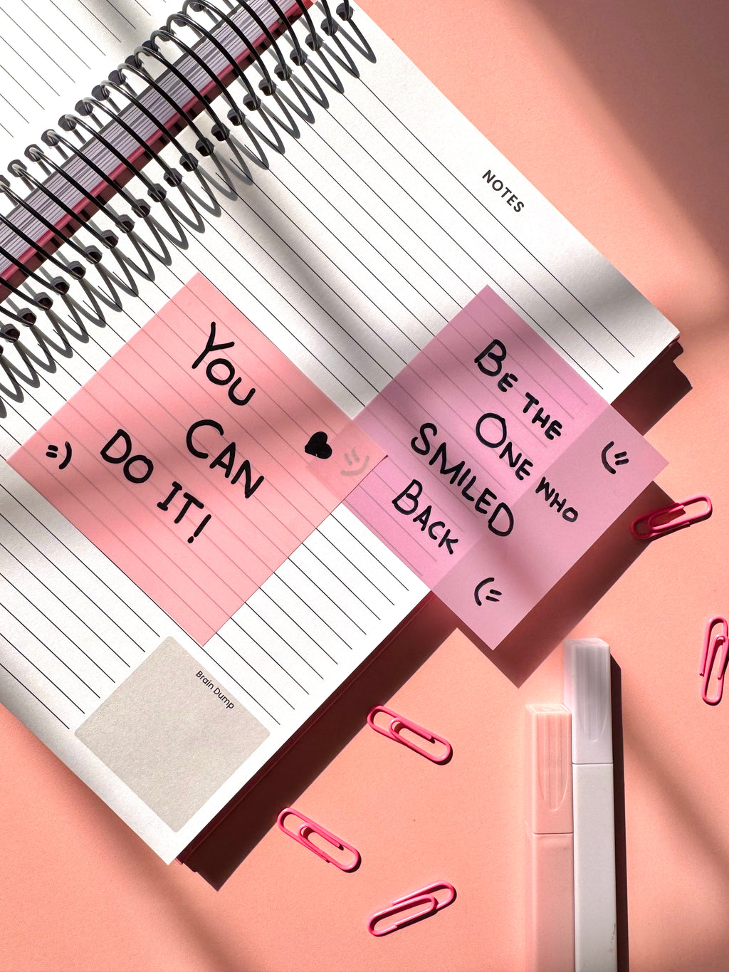 Pink Square Sticky Note