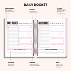 The Corporate Girl Planner, 6 month, Undated, Pink, Rosegold, 260 pages