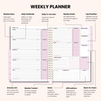 Corporate Girl Planner - 12 Month, Weekly Planner