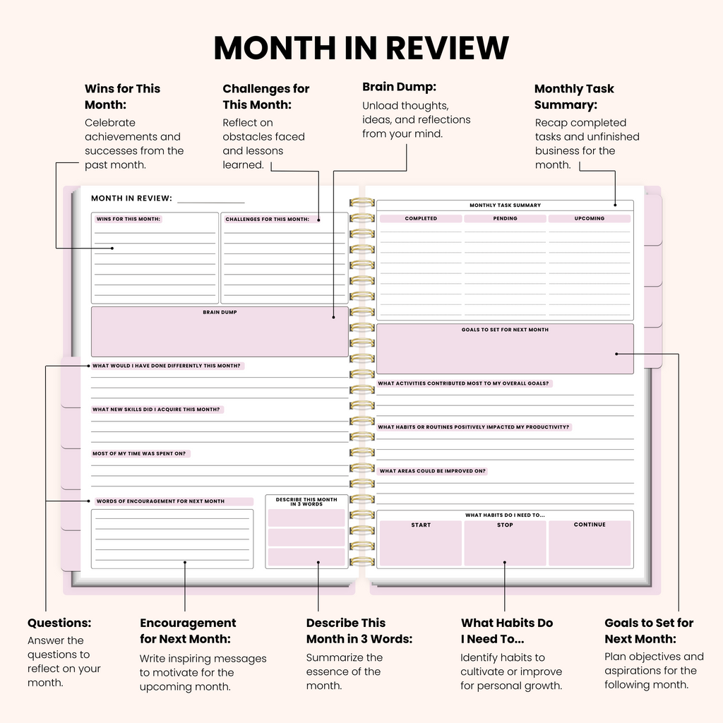 Corporate Girl Planner - 12 Month, Weekly Planner
