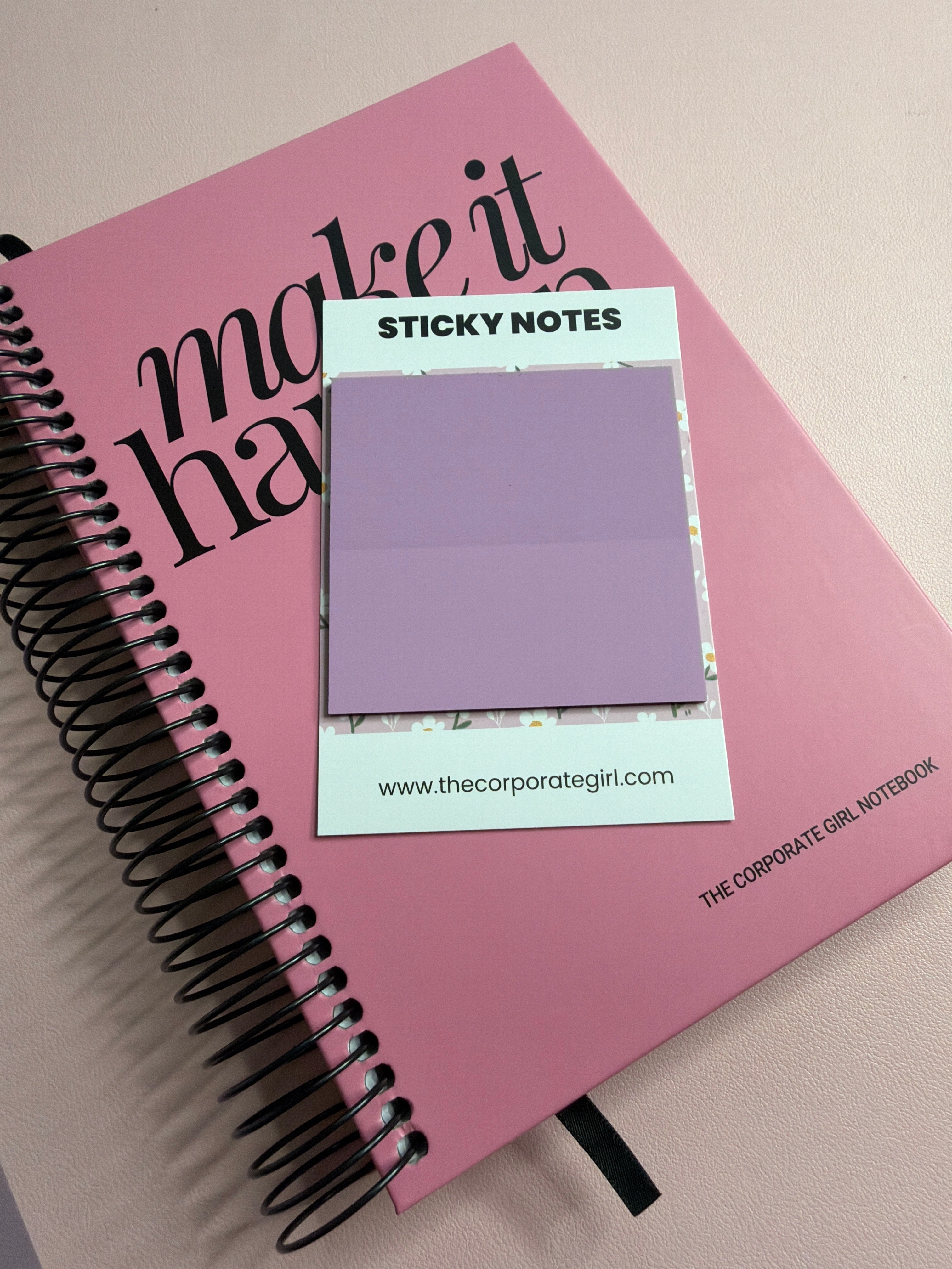 Purple Square Sticky Note