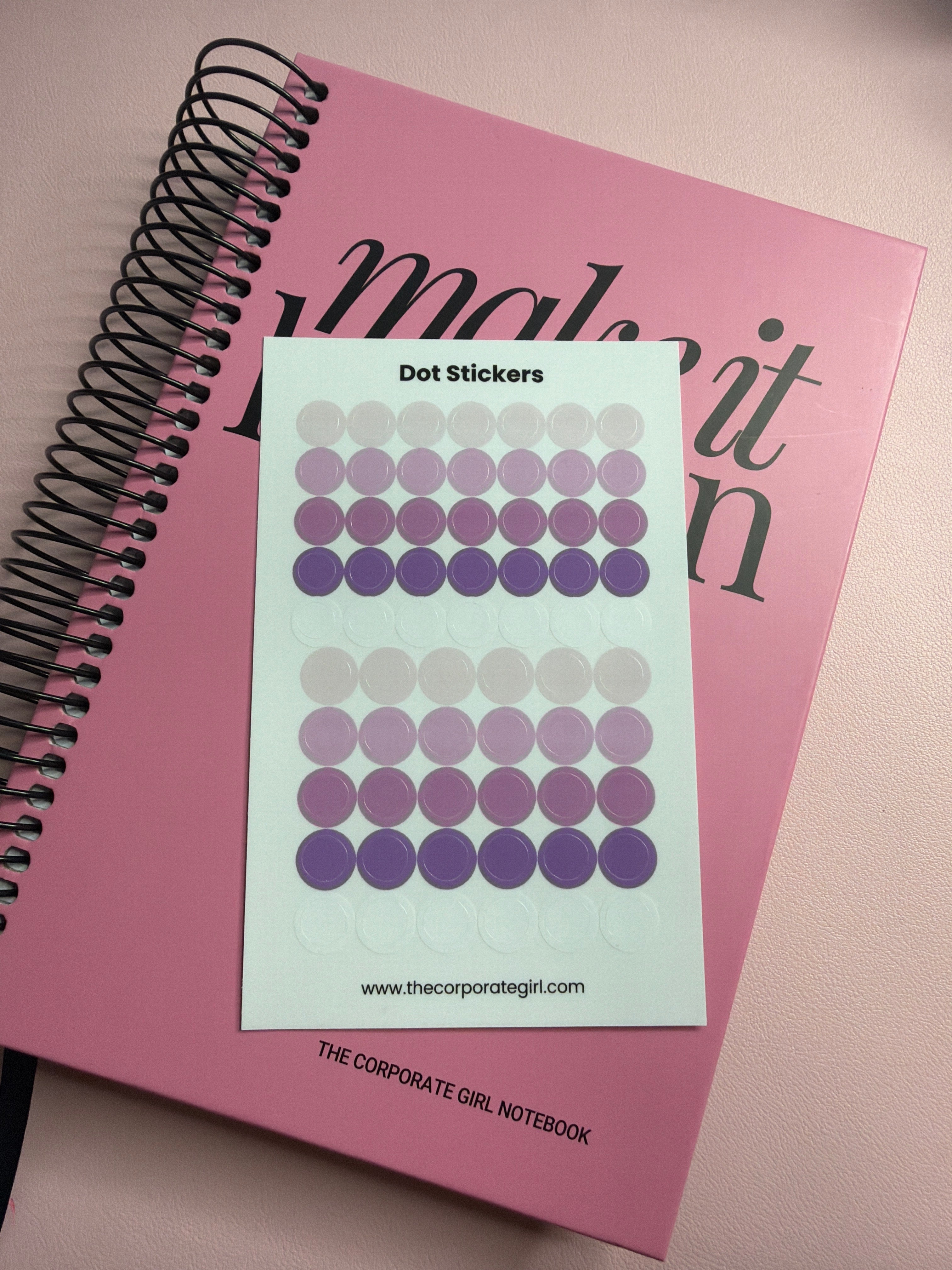 Dot Stickers - Purple Rain Glossy