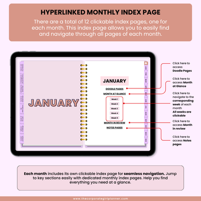 2025 Corporate Girl Weekly Digital Planner - (Digital Download)