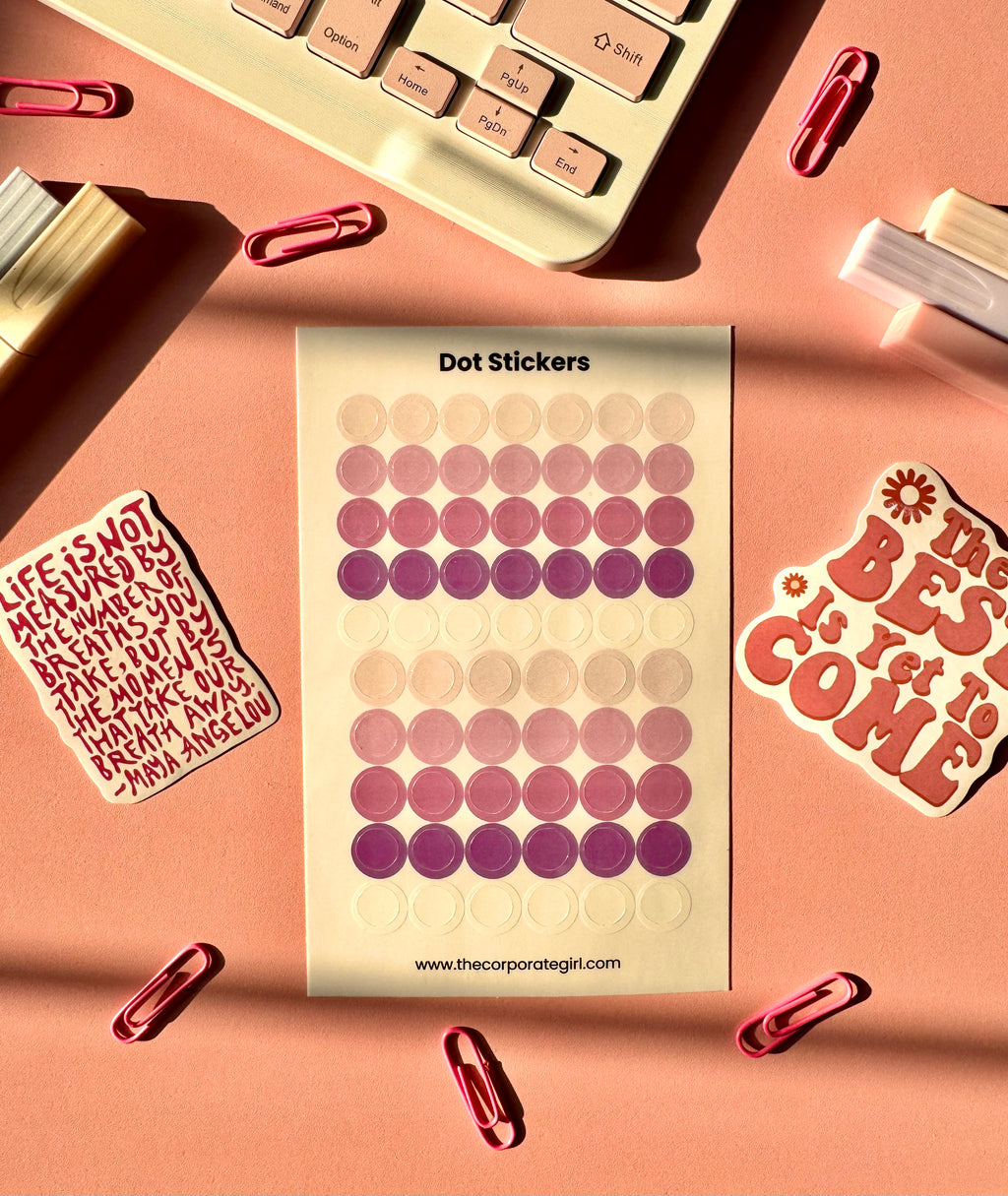 Dot Stickers - Purple Rain Glossy