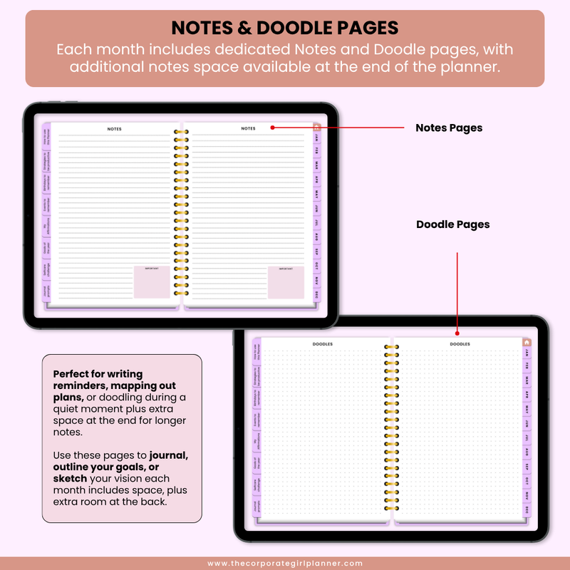 2025 Corporate Girl Weekly Digital Planner - (Digital Download)