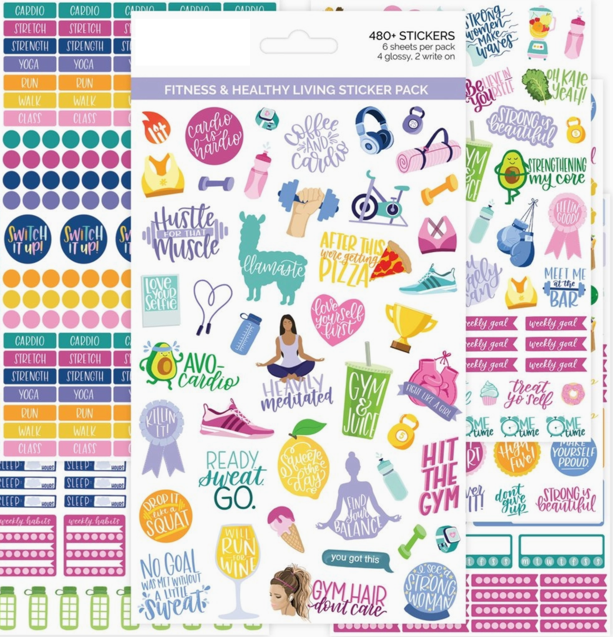 Our Fitness and Healthy Living Stickers are designed to inspire and support your journey to a healthier, balanced lifestyle while helping you stay organized and motivated. Here’s what makes these stickers a must-have for your wellness routine. 