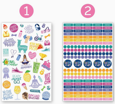 Our Fitness and Healthy Living Stickers are designed to inspire and support your journey to a healthier, balanced lifestyle while helping you stay organized and motivated. Here’s what makes these stickers a must-have for your wellness routine. 
