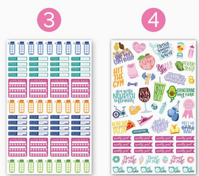 Our Fitness and Healthy Living Stickers are designed to inspire and support your journey to a healthier, balanced lifestyle while helping you stay organized and motivated. Here’s what makes these stickers a must-have for your wellness routine. 