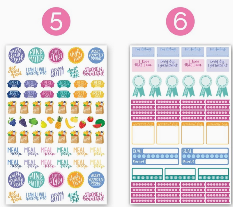 Our Fitness and Healthy Living Stickers are designed to inspire and support your journey to a healthier, balanced lifestyle while helping you stay organized and motivated. Here’s what makes these stickers a must-have for your wellness routine. 