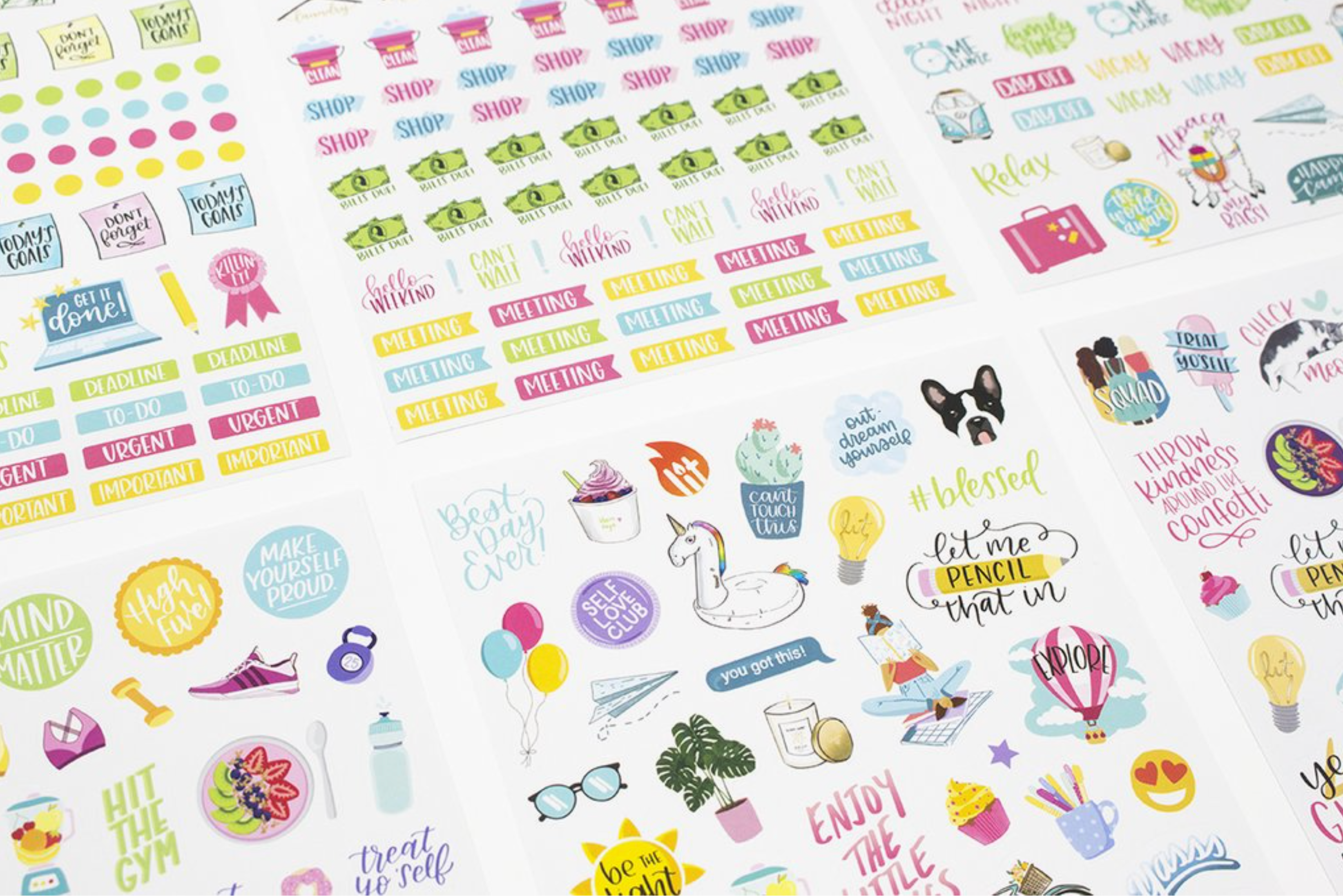 Corporate Girl Planner Getting Stuff Done Sticker pack is the perfect blend of fun and functionality to keep you on top of your goals, appointments, and to-dos—all while adding a stylish touch to your planner.