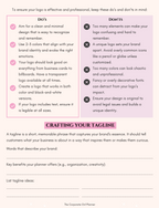 The Corporate Girl Planner Do's and Don'ts of a logo