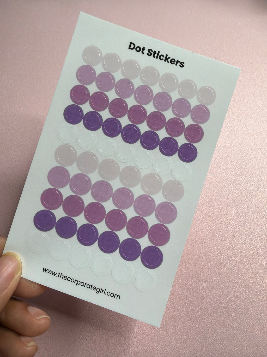 Dot Stickers - Purple Rain Glossy