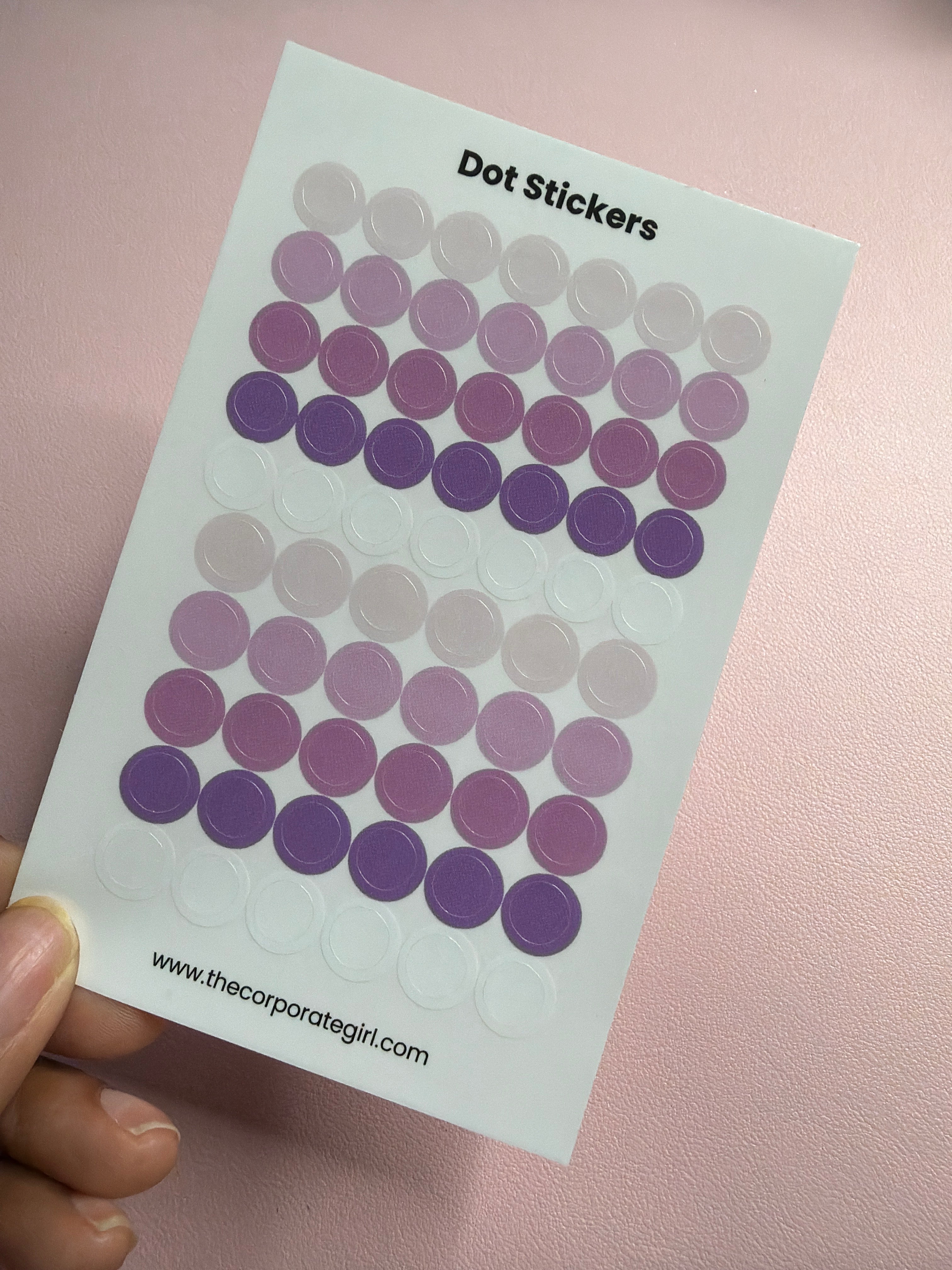 Dot Stickers - Purple Rain Glossy