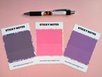 Purple Square Sticky Note