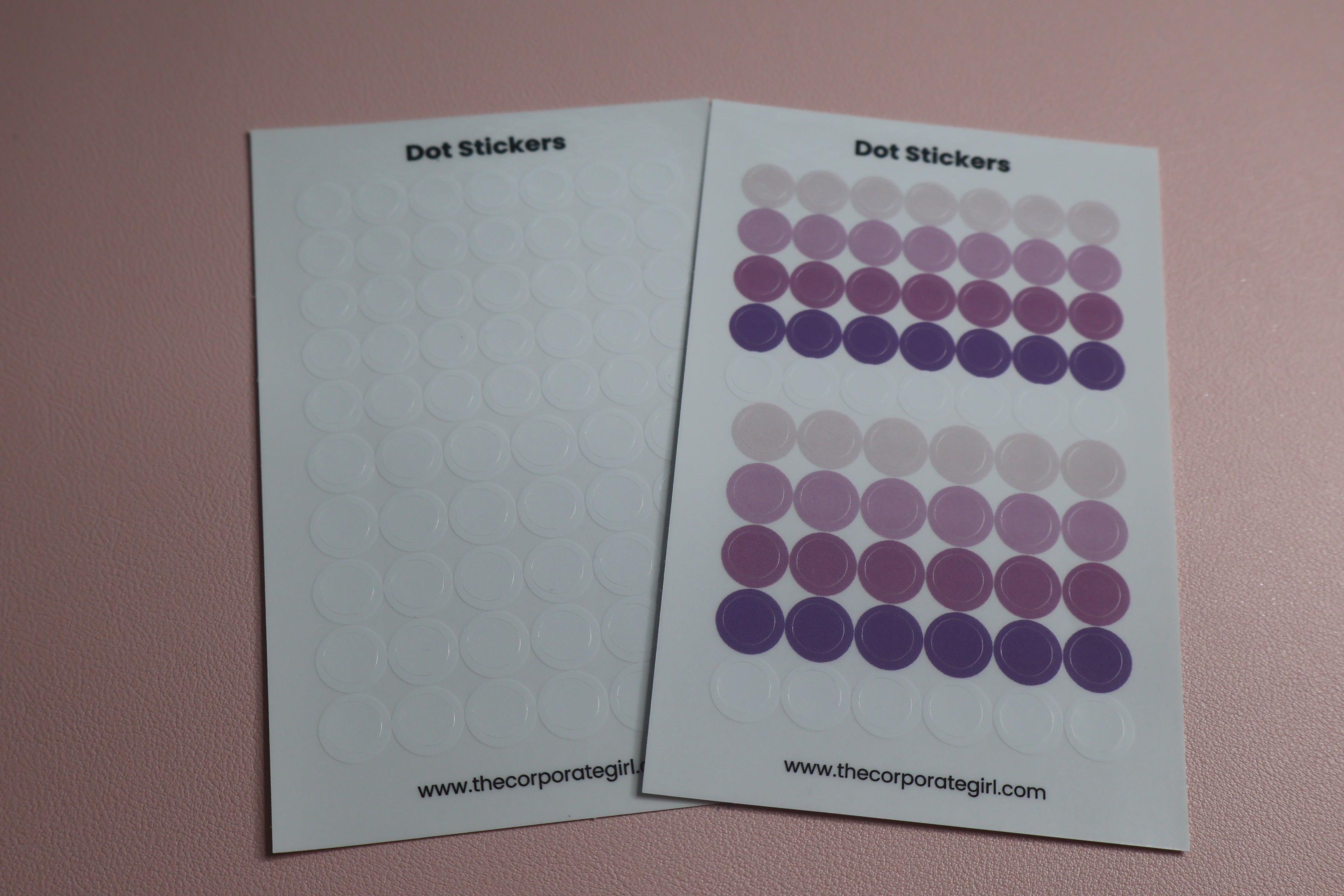 Dot Stickers - White Glossy