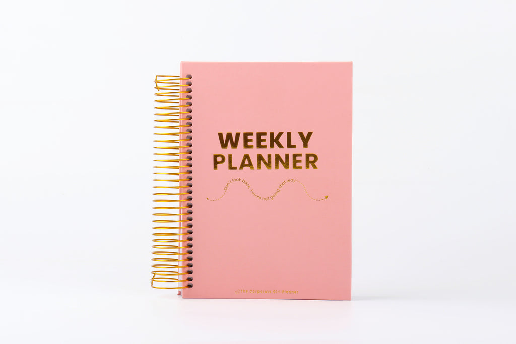 Corporate Girl Planner -  12 Month, Faux Leather, Weekly Planner