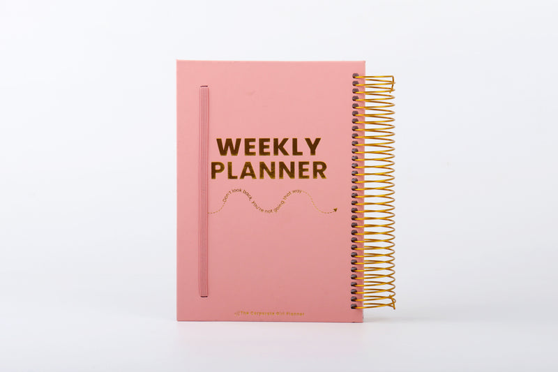 Corporate Girl Planner -  12 Month, Faux Leather, Weekly Planner