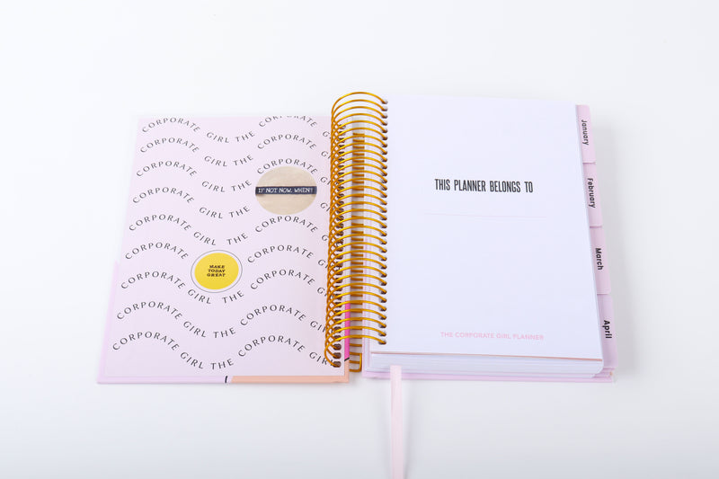 Corporate Girl Leather 12 Month, Weekly Planner