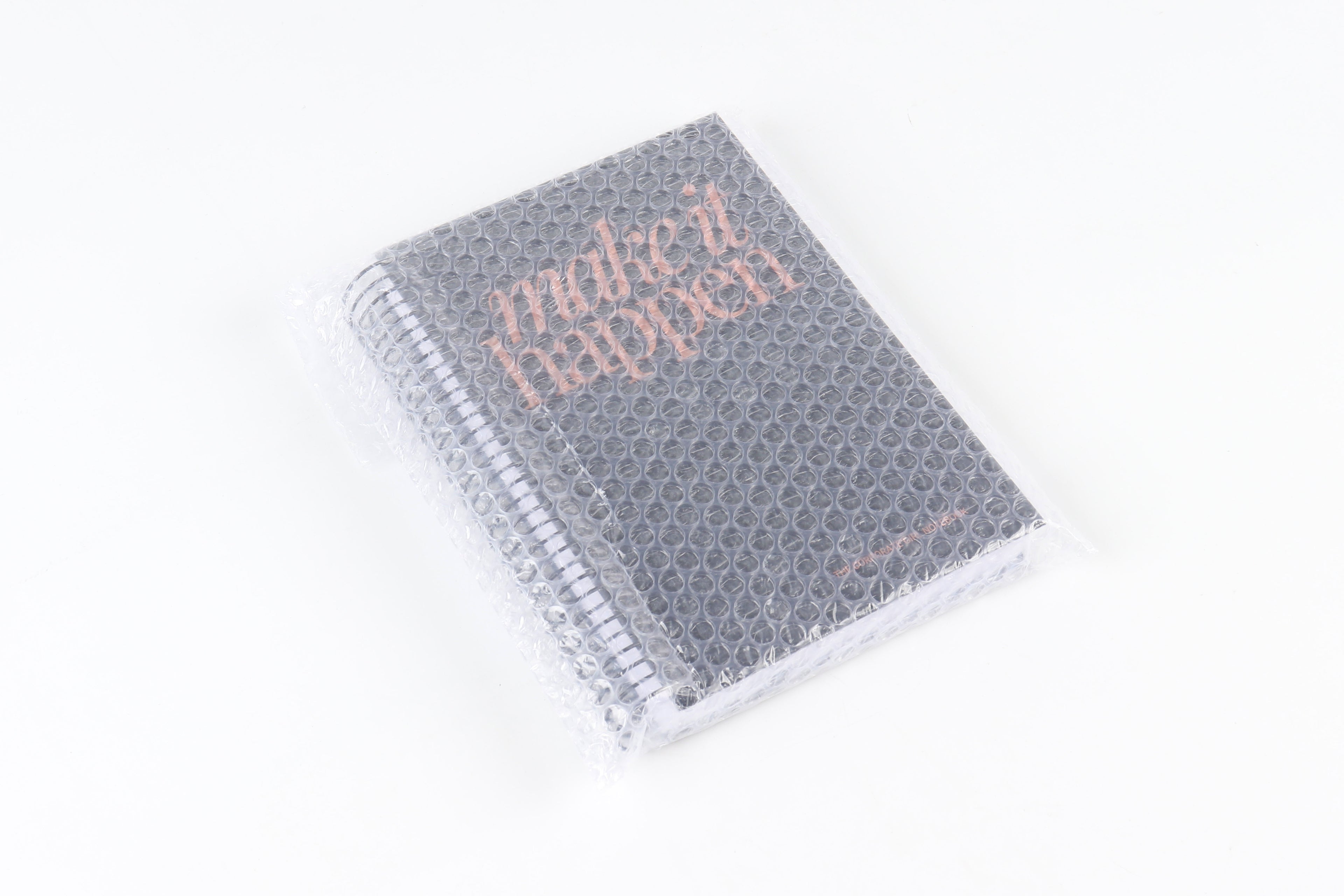 Make It Happen - Black and Rose Gold - Notebook