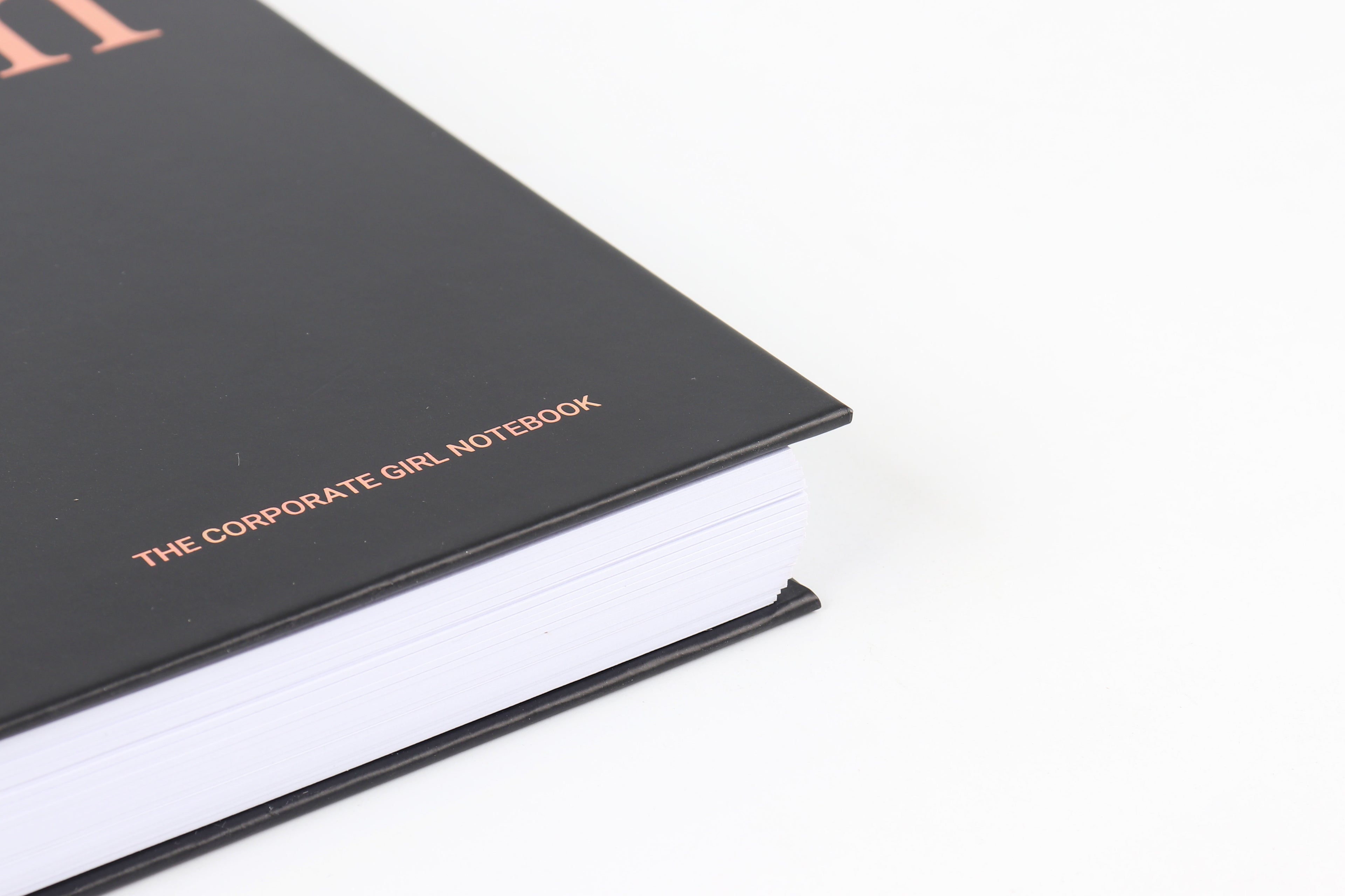 Make It Happen - Black and Rose Gold - Notebook