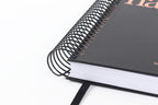 Make It Happen - Black and Rose Gold - Notebook