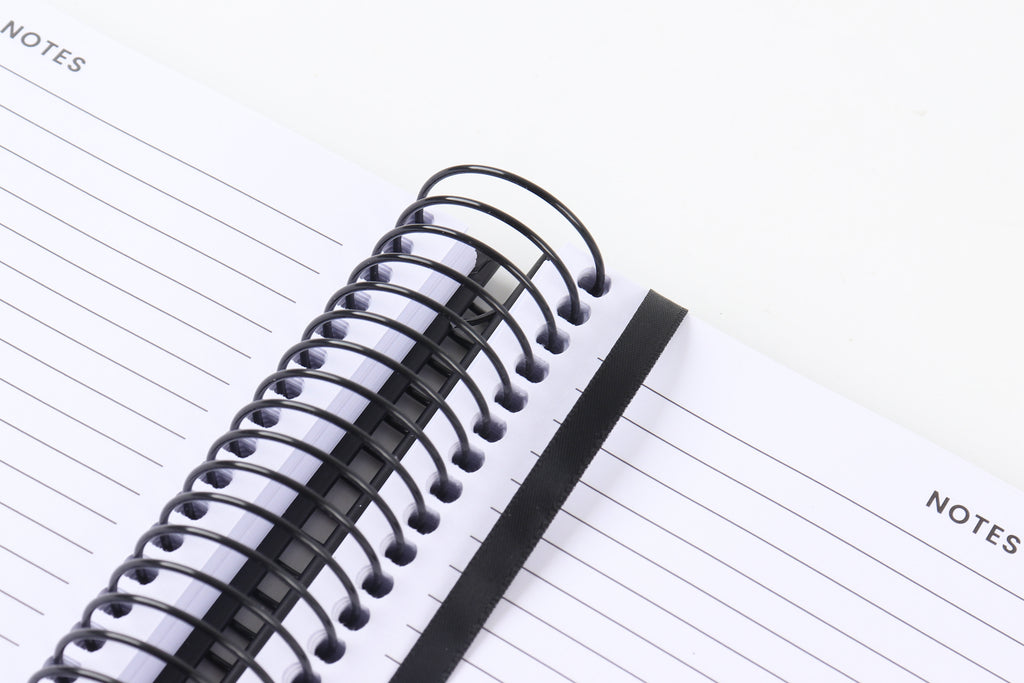 Make It Happen - Black and Rose Gold - Notebook
