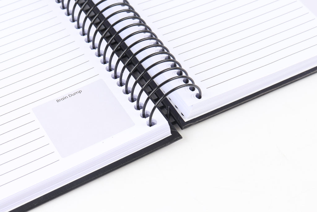 Make It Happen - Black and Rose Gold - Notebook