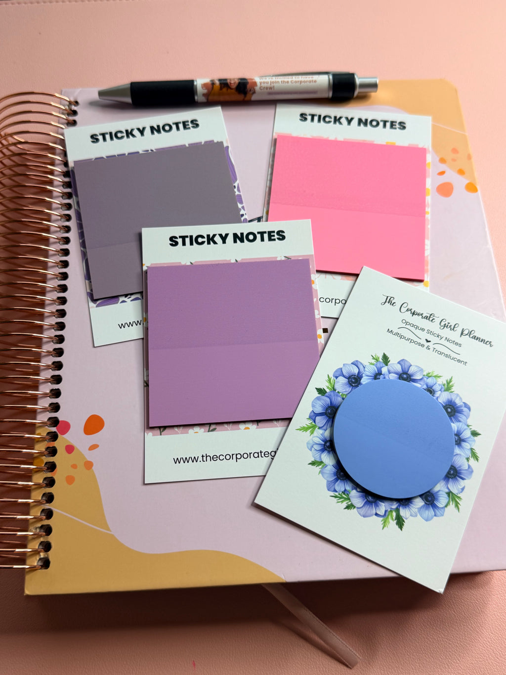 Purple Square Sticky Note