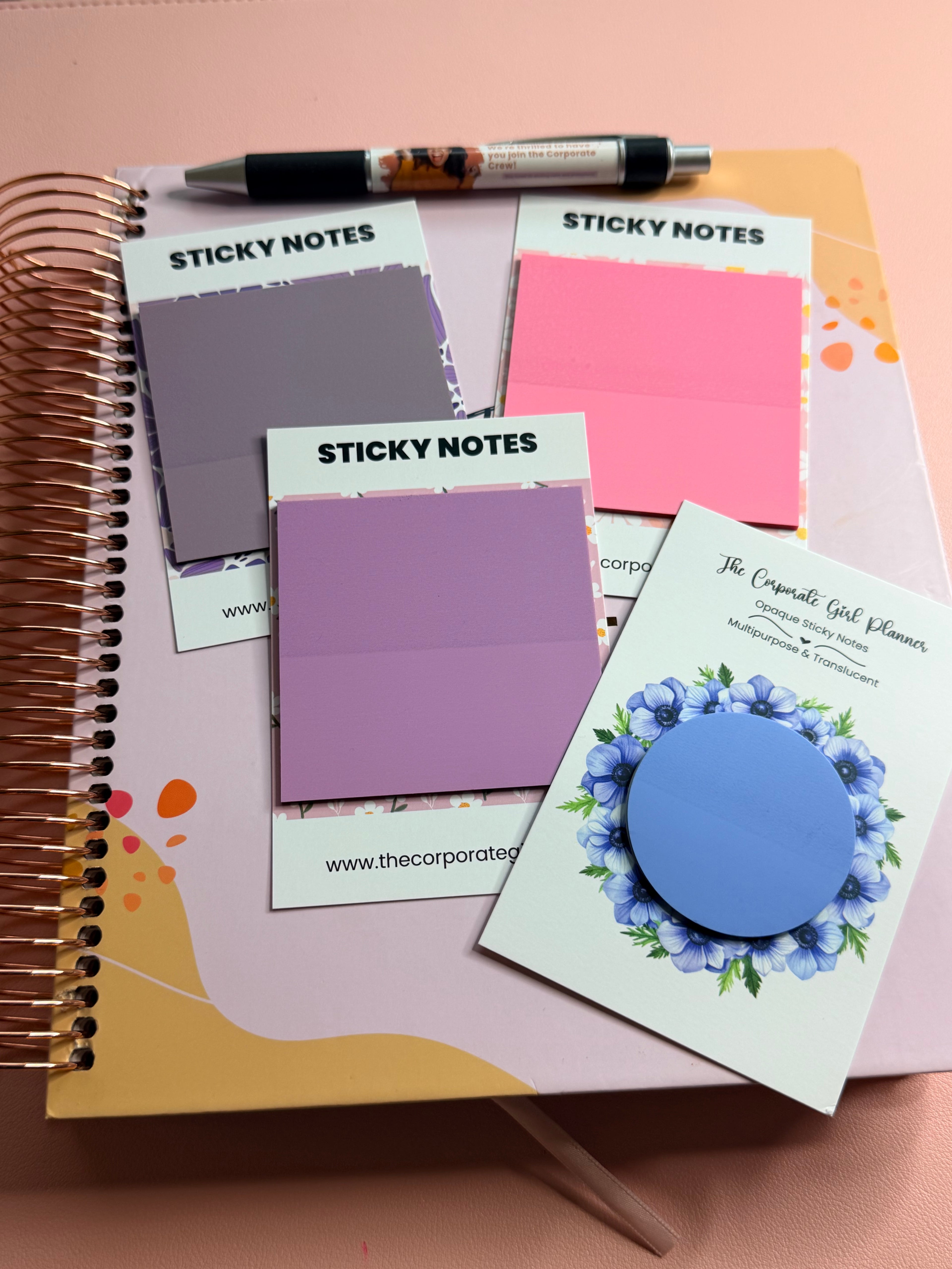Purple Square Sticky Note
