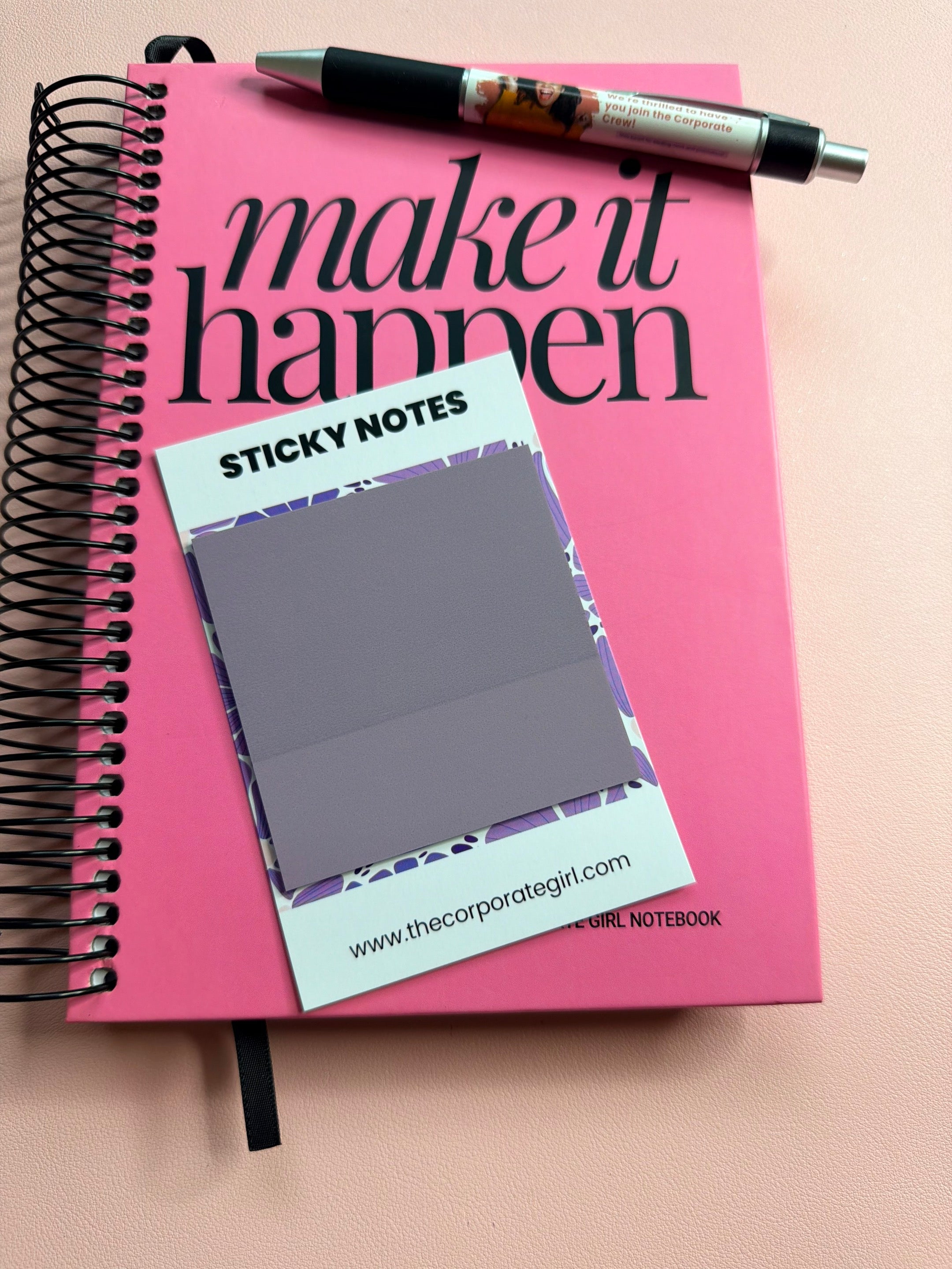 Violet Square Sticky Note