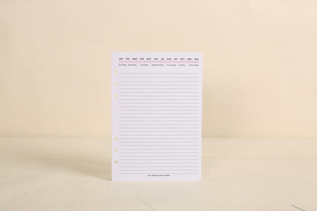 The Corporate Girl A5 Personalized Agenda
