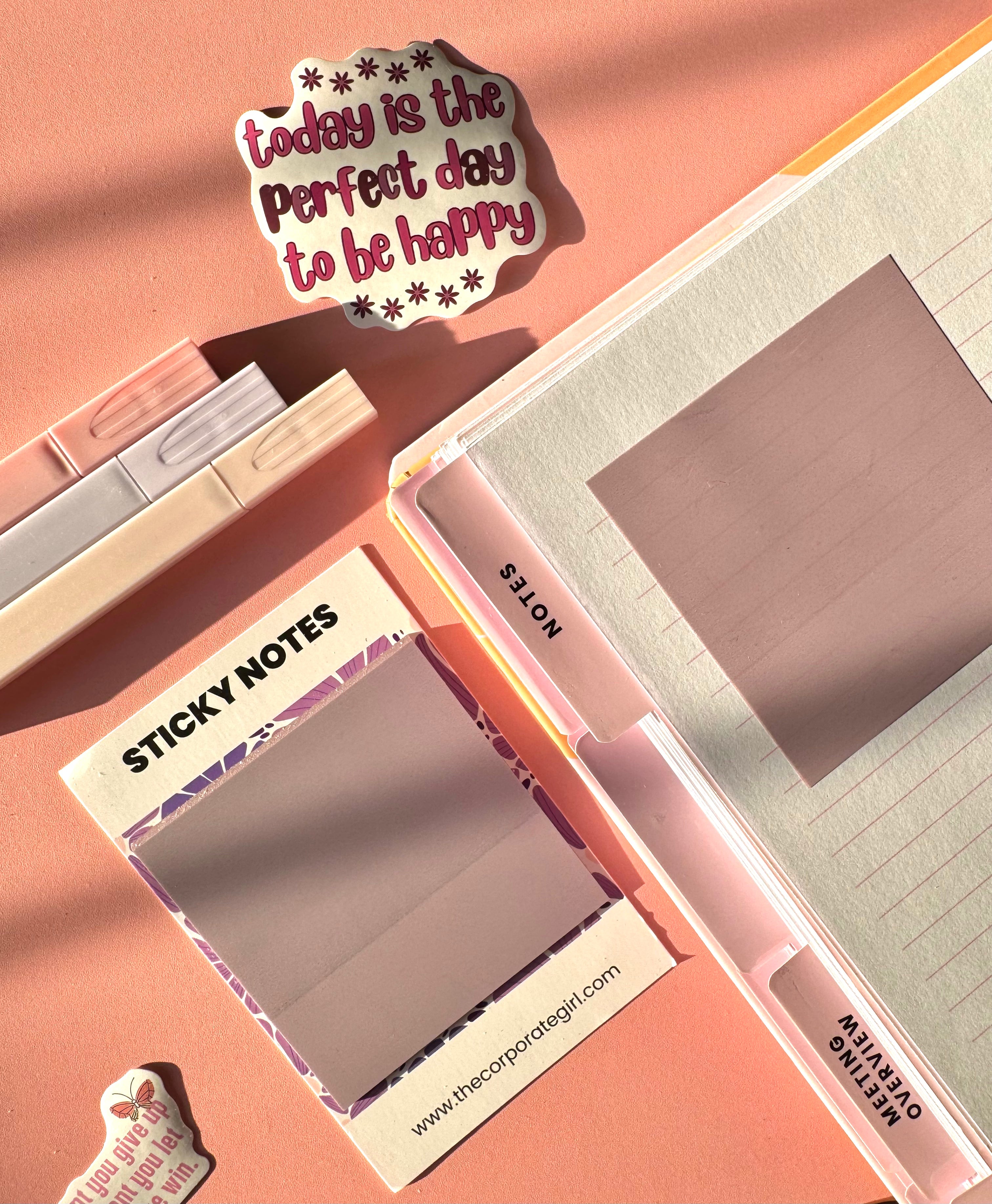 Violet Square Sticky Note