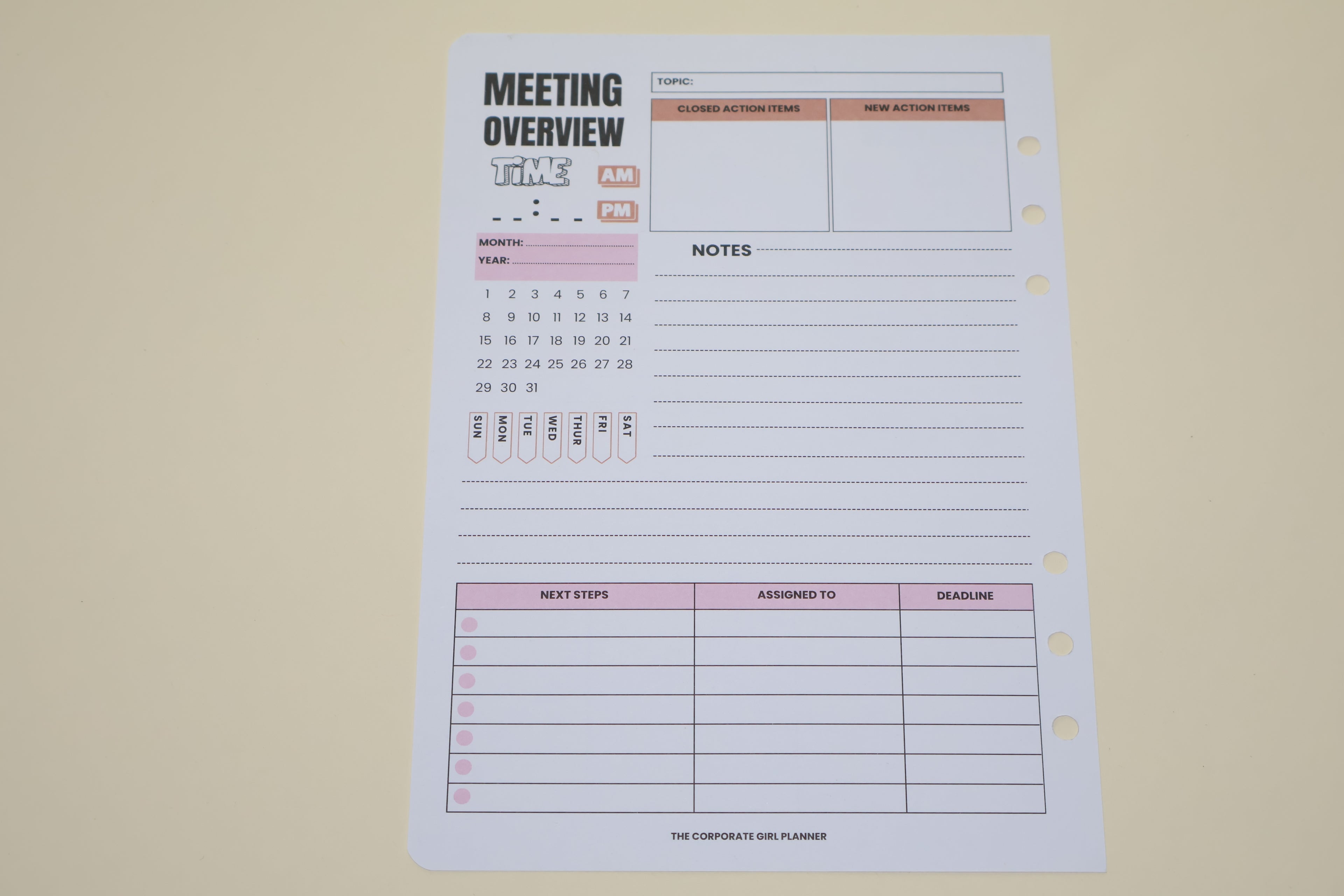Meeting overview Pages 