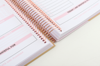 The Corporate Girl Planner, 6 month, Undated, Pink, Rosegold, 260 pages