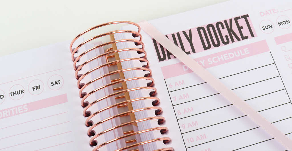 The Corporate Girl Planner, 6 month, Undated, Pink, Rosegold, 260 pages