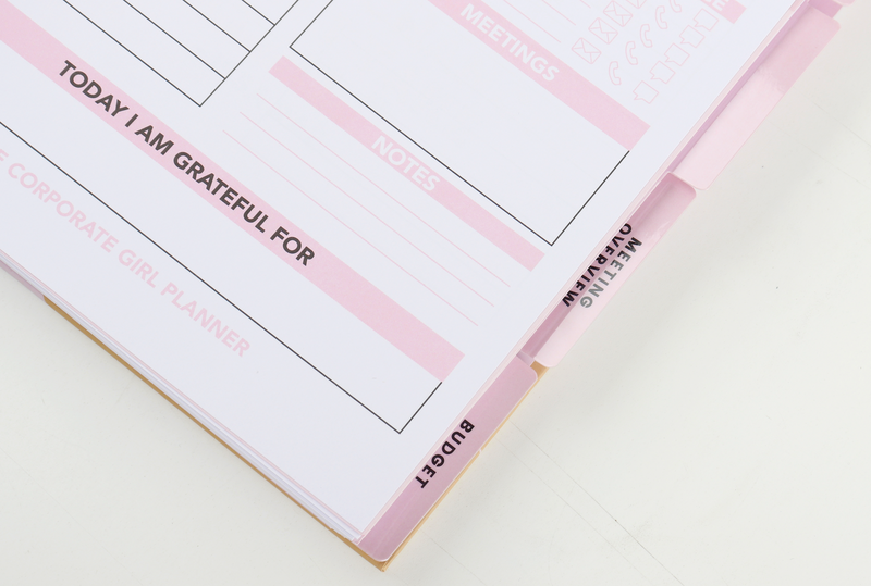 The Corporate Girl Planner, 6 month, Undated, Pink, Rosegold, 260 pages