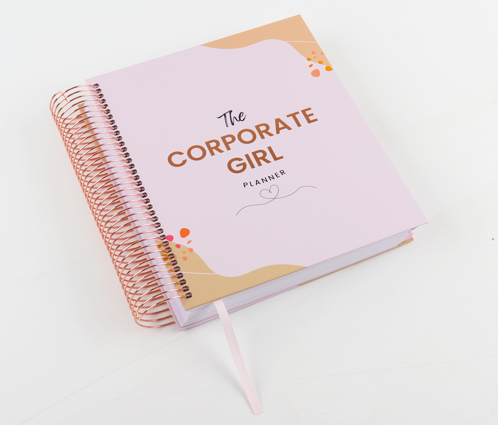 The Corporate Girl Planner, 6 month, Undated, Pink, Rosegold, 260 pages
