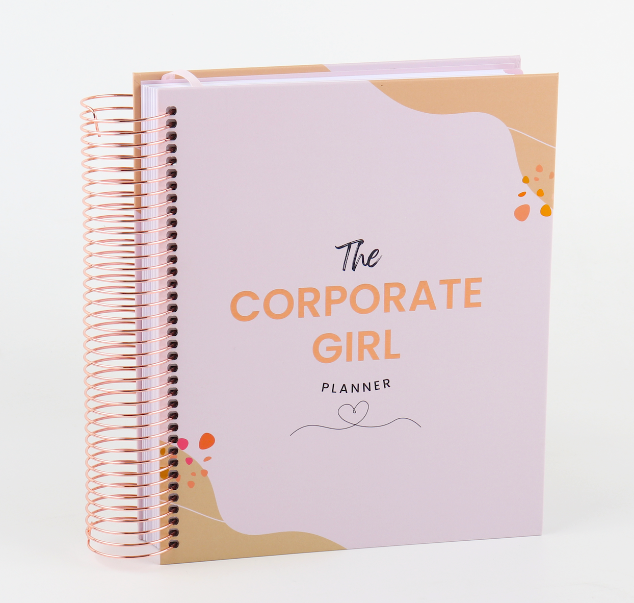 The Corporate Girl Planner, 6 month, Undated, Pink, Rosegold, 260 page
