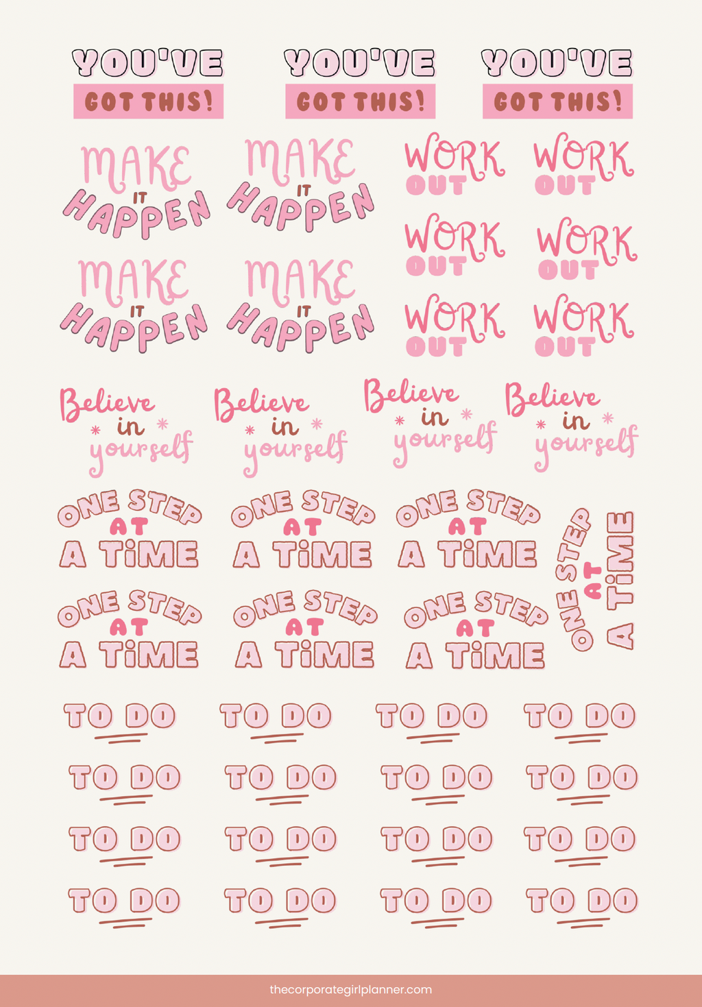 Corporate Girl Planner - 12 Month, Weekly Planner