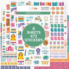 Corporate Girl Planner Student Stickers